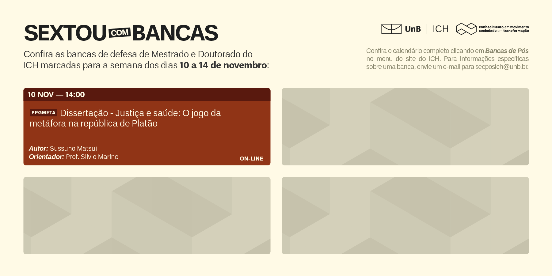 Clique aqui para acessar o calendário! 