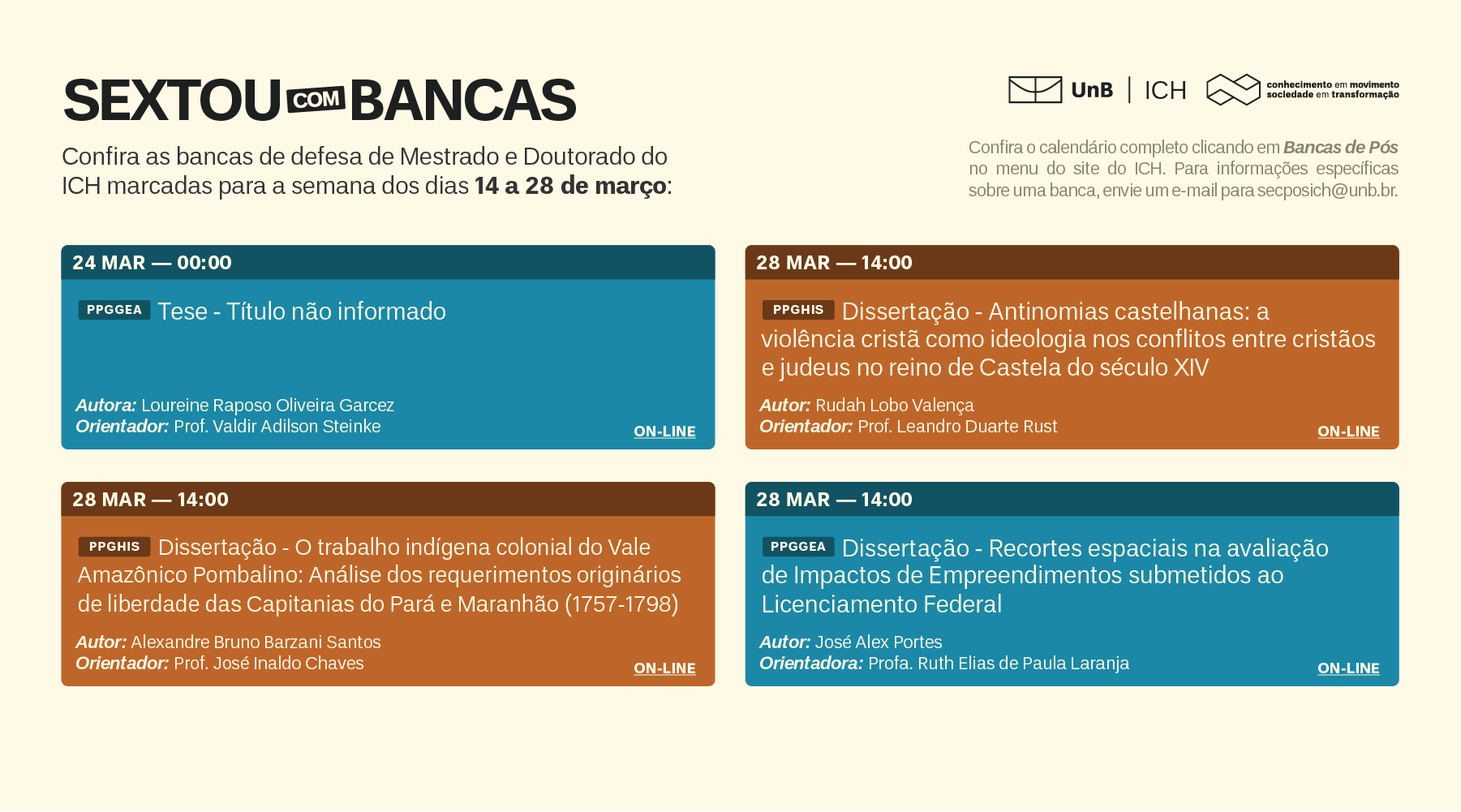Clique aqui para acessar o calendário de defesas